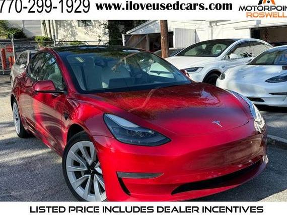 TESLA MODEL 3 2022 5YJ3E1EA0NF317713 image